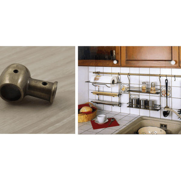 PORTATUBO IN STILE CLASSICO PER TUBO TONDO DIAMETRO 16 mm. prodotto da MANART